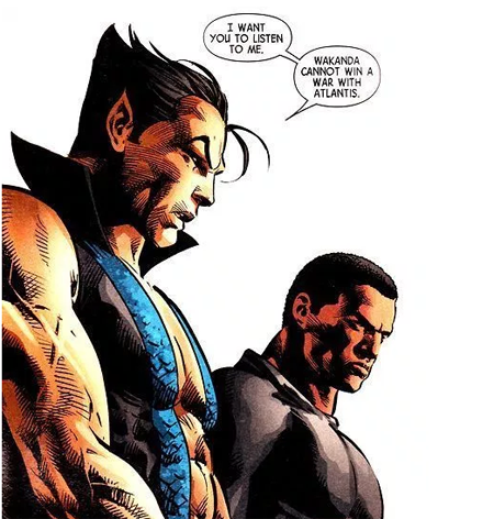 Namor and Black Panther.